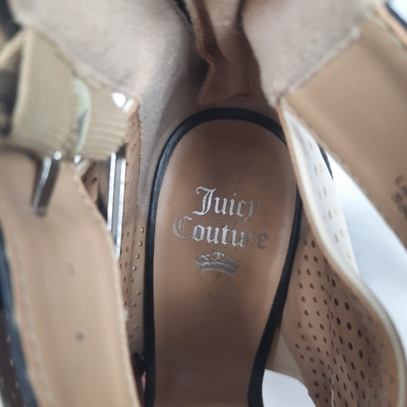Juicy Couture Atarah Ice Perforated Strapped Stiletto Platform Pumps Size 8 Shoe - Picture 14 of 14